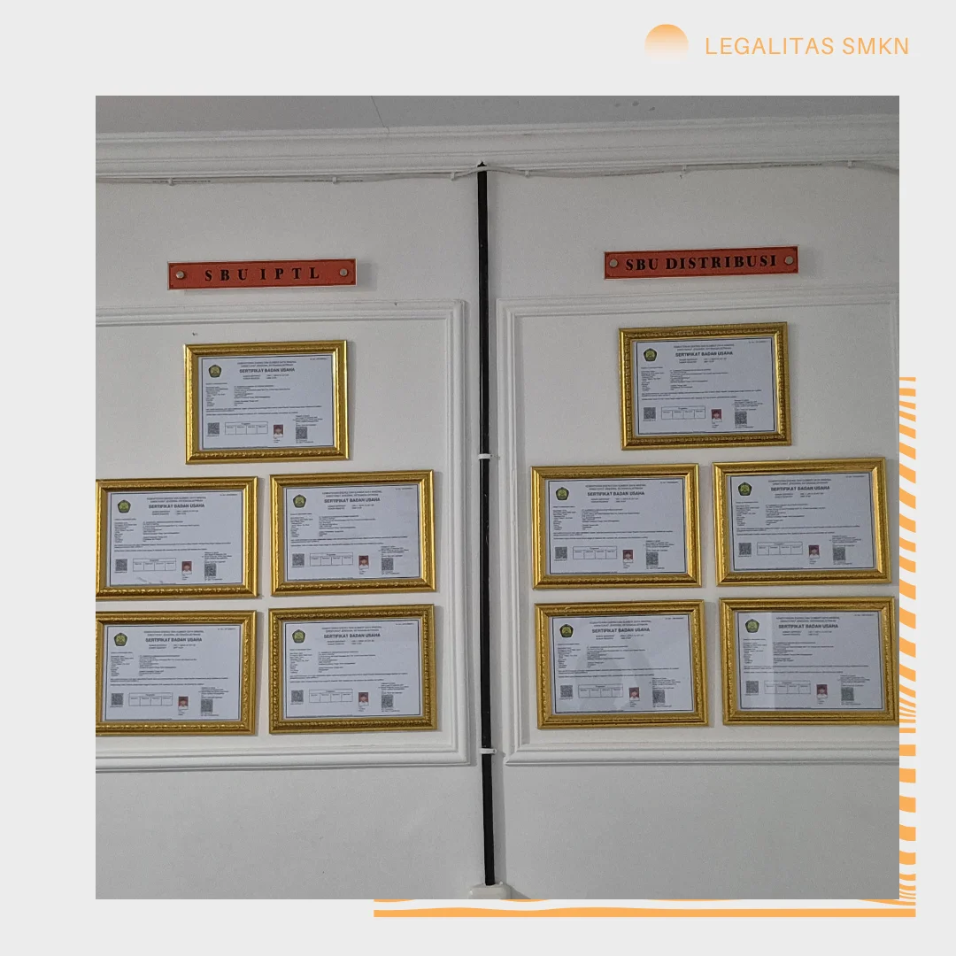 Panel Display Sertifikat Badan Usaha (SBU)